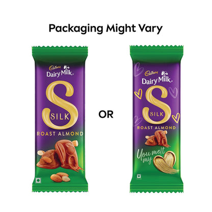 Cadbury Dairy Milk Silk Roast Almond Chocolate Bar, 134 g