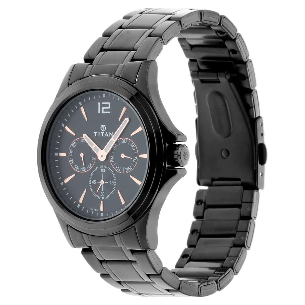 Titan All Black Analog Black Dial Men's Watch NM1698NM01/NN1698NM01/NP1698NM01