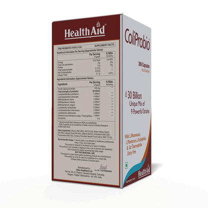 HealthAid ColiProbio 9 Strain Probiotic Supplement for Gut Health Suppo- image 9