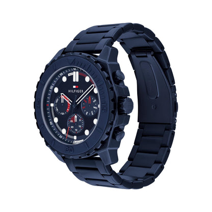 Tommy Hilfiger Morgan Quartz Analog with Blue Dial Blue Stainless Steel Strap Watch for Men - TH1710691