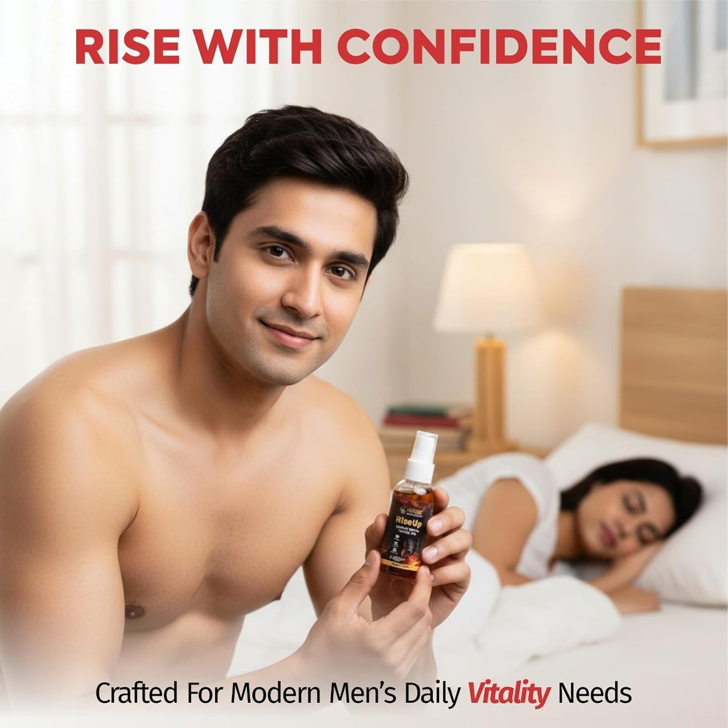 SVGH Health Care RiseUp Herbal Men’s Vitality Oil | Ayurvedic Massage Oil for Men | 100% Herbal Formula | 25ml