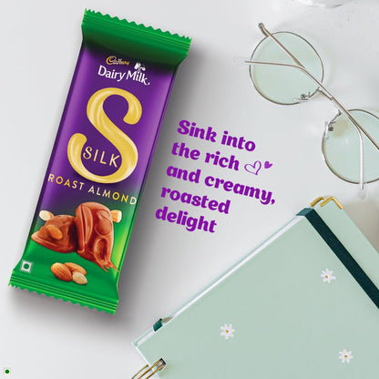 Cadbury Dairy Milk Silk Roast Almond Chocolate Bar, 134 g