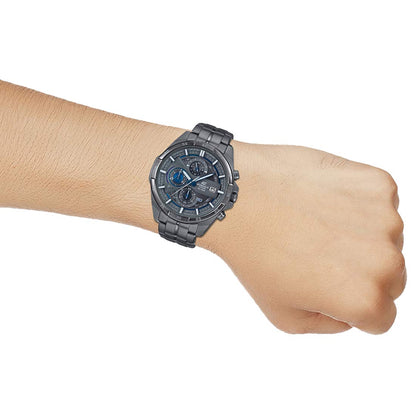 Casio Edifice EFR-556GY-1AVUDF Gray Analog Dial Gray Ion Plated Stainless Steel Band Men's Watch Chronograph 100M Water Resistant EX494
