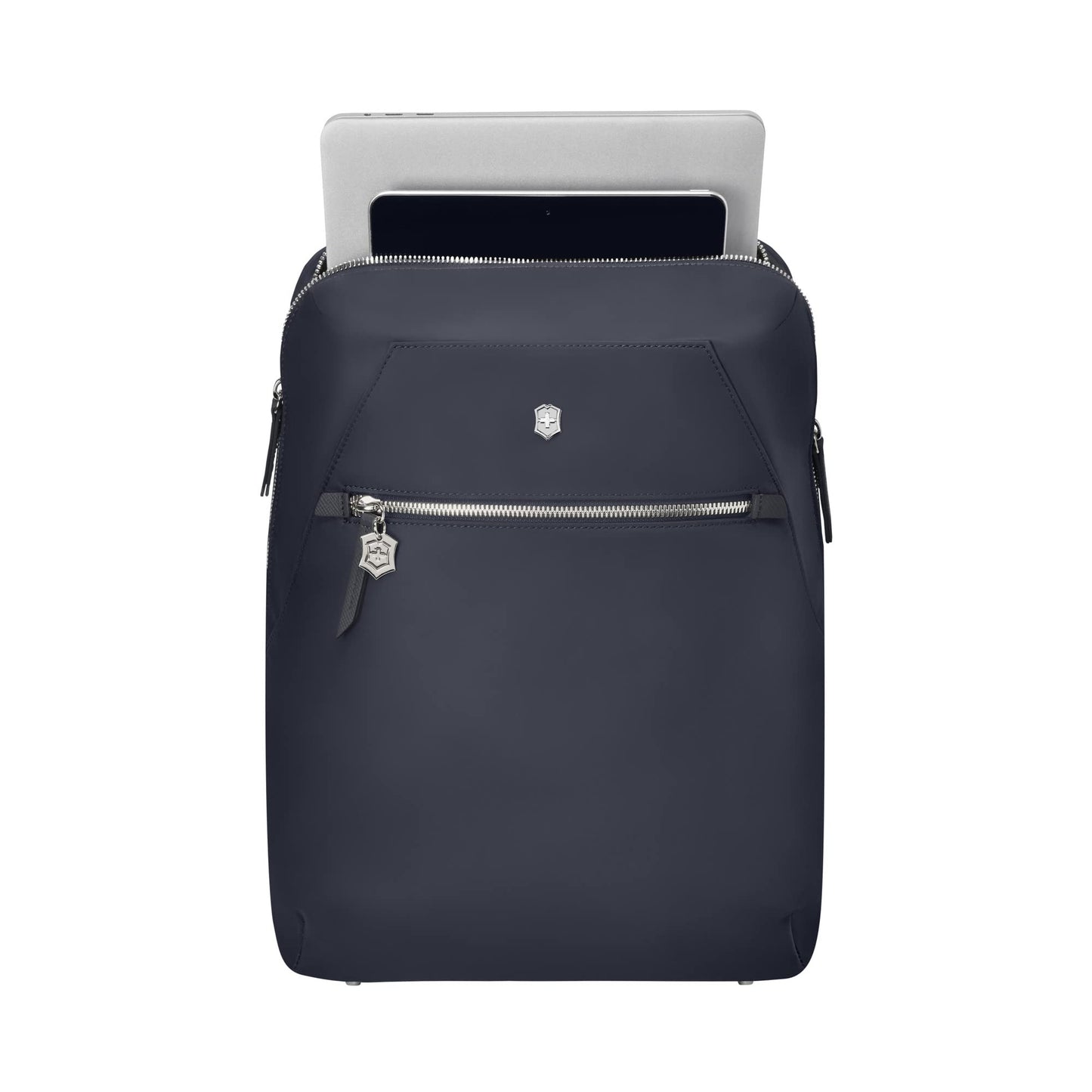 Victorinox Victoria Signature Women Compact Backpack, 14'' Laptop & 10'' Tablet Pocket, Midnight Blue, Swiss designed (612204)