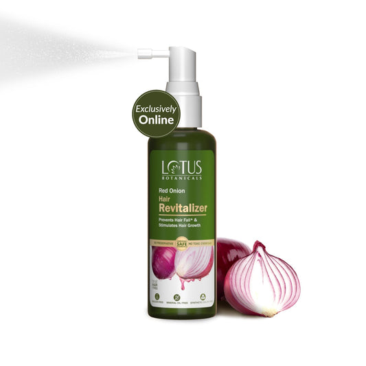 Lotus Botanicals Red Onion Hair Revitalizer (Serum) | Volumising & Repairing | M