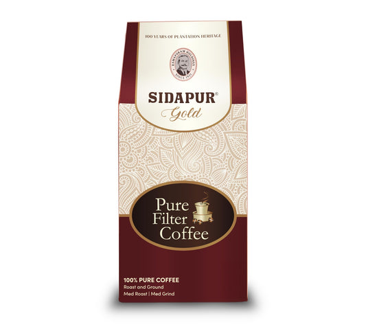 Sidapur Pure Filter Coffee - Roast & Ground (Powder) 100% Coffee, 0% Chicory (200g)