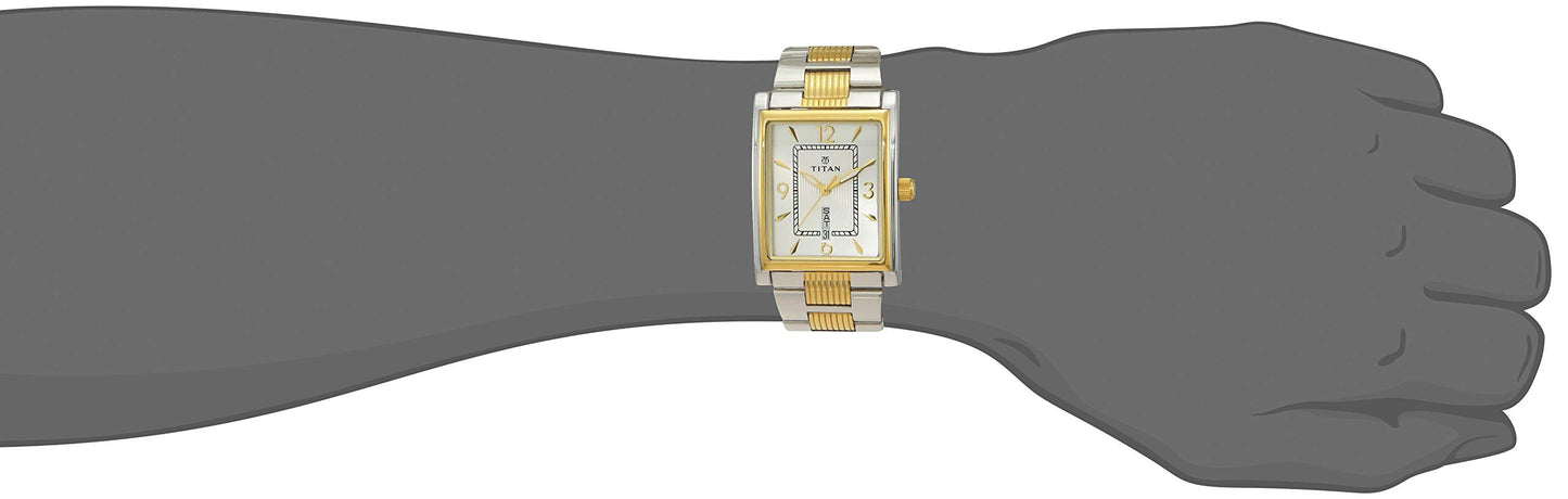 Titan Slimline Analog Silver Dial Men's Watch -NM90024BM03 / NL90024BM03/NP90024BM03