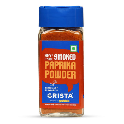 CRISTA Smoked Paprika Powder from Fresh & Flavourful Dried Chillies with Zero added Colours, Fillers, Additives & Preservatives Smoky Flavour & Aroma 45 gms