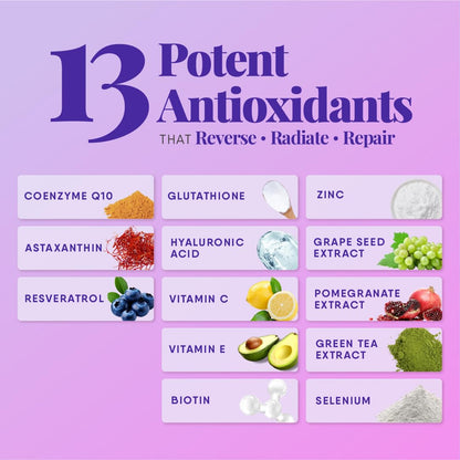 Trunativ Collagen Supplements | Advanced Japanese Marine Collagen Powder for Women & Men | Type 1 and 3 Hydrolyzed Peptides | Supplement with Hyaluronic Acid | Supports Skin Glow, Hair Growth, and Nail Strength | Blueberry Lavender (200g)