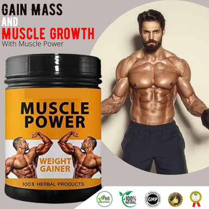 Muscle Power Weight Gainer Supplements – Whey Protein, Flavor Vanilla