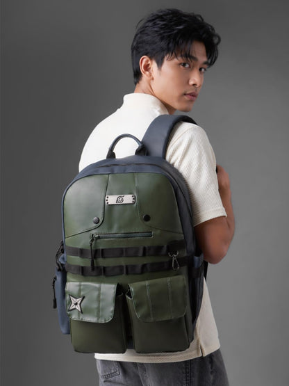The Souled Store Naruto: Kakashi Pack Backpacks | Official Naruto Shippuden Merchandise | Premium Water-Resistant Laptop Bag with Copy Ninja Graphic | Durable Urban Travel Rucksack for Men & Women