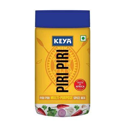 Keya Piri Piri | Peri Peri | Exotic Spice Mix | Multi-purpose Seasoning | Zero Artifical Colours | No Added MSG | Instant Seasoning Mix |Marinade Mix, Dip Mix, Sprinkler| Perfect for Fries, Sweet Corn, Makhana, Papad, Khichdi| 90g/100g
