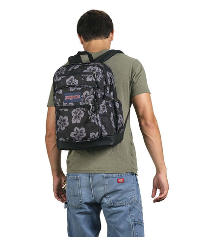 JanSport 5 Compartments Cool Student Backpack, Luau Life, One Size, Cool 15-Inch Laptop Backpack, Black, 34 Litres