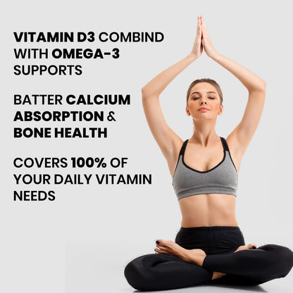 Elementary Organics Omega 3 Fish Oil Capsules 1000mg for Men & Women | Fish Oil Omega 3 Supplement for Heart, Joints, Bones & Skin - 60 Softgels