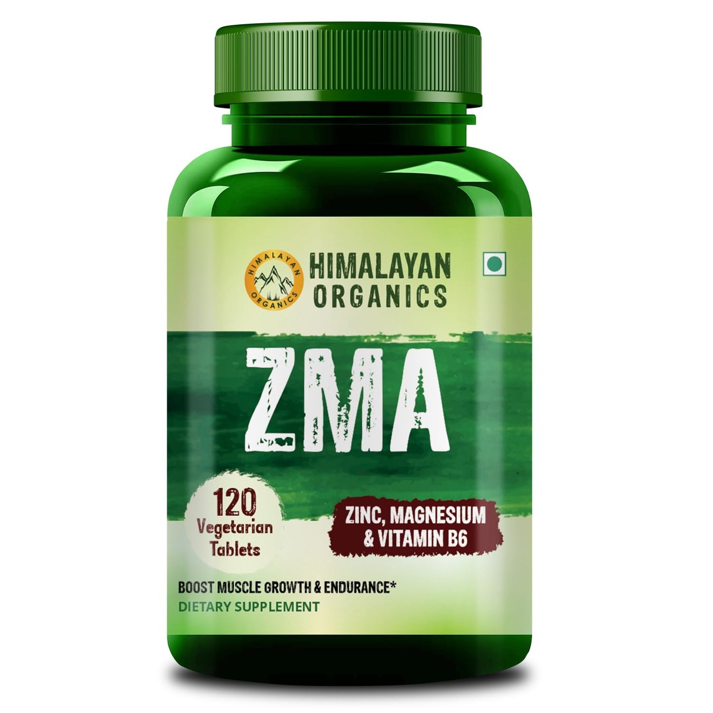 Vlado’s Himalayan Organics ZMA (Zinc Magnesium Aspartate & Vitamin B6) For Men And Women | Nighttime Sports Recovery Supplements | Boost Muscle And Bone Strength | Improve Sleep Quality - 120 Vegetarian Tablets