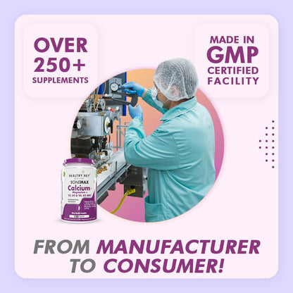 HealthyHey Nutrition Calcium with Magnesium, Vitamin D3 & Vitamin K2- M- image 2