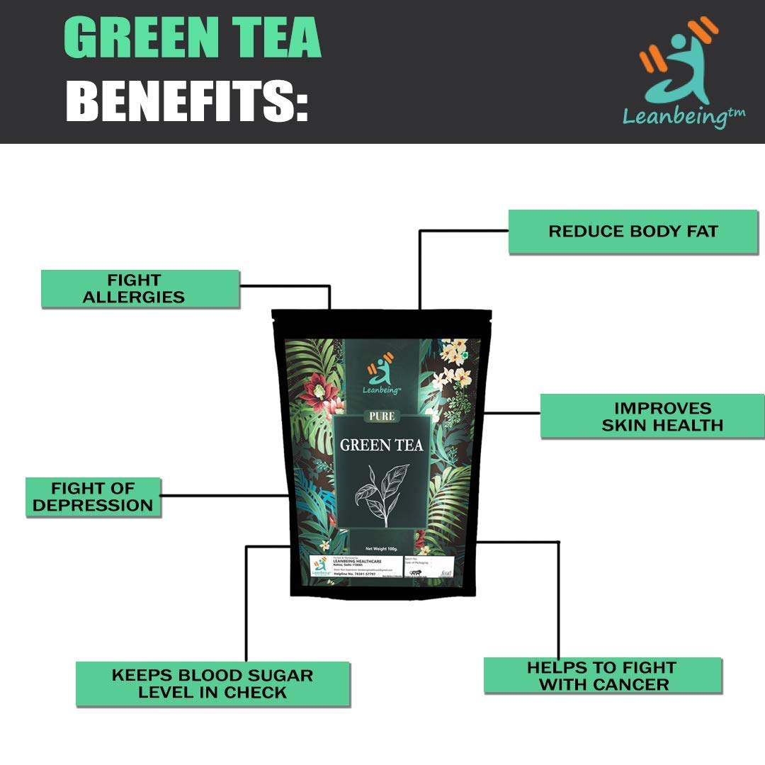 Leanbeing Green Tea (1Kg) Original | Assam Green tea | Loose leaves