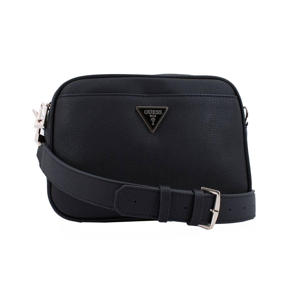 Guess Zipper PU Women's Casual Wear Camera Bag (BLACK, MEDIUM)