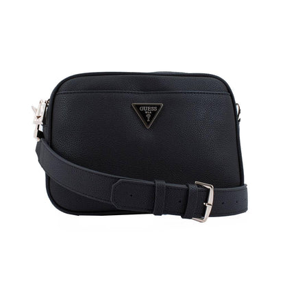 Guess Zipper PU Women's Casual Wear Camera Bag (BLACK, MEDIUM)