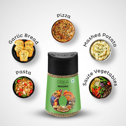 Orika Oregano Oregano Seasoning | Full Bodied Oregano Herbs | Ideal Seasoning For Pizza, Pasta, Marinades And Soups | No Artificial Flavours And Colours, 16 Gram