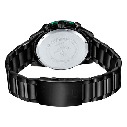 Casio Edifice EFR-571DC-1AVUDF Black Analog Dial Black Stainless Steel Band Men's Watch Chronograph 100M Water Resistant ED514