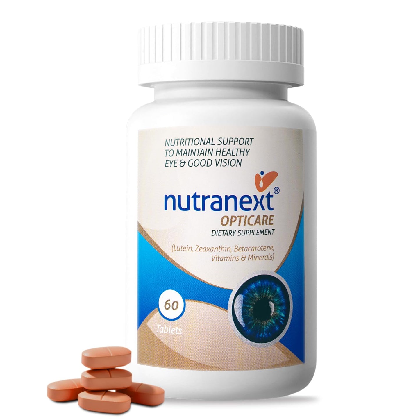 Nutranext Eye Health Supplements with Lutein & Zeaxanthin – Supports Healthy Vision, Guards Against Blue Light, Reduces Digital Eye Strain & Fatigue – 20+ Nutrients – 60 Veg Tablets