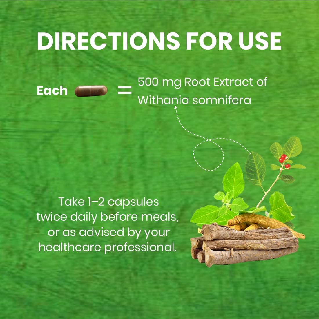 Uma Ayurveda Organic Ashwagandha Capsules for Men | Helpful Release Str- image 2