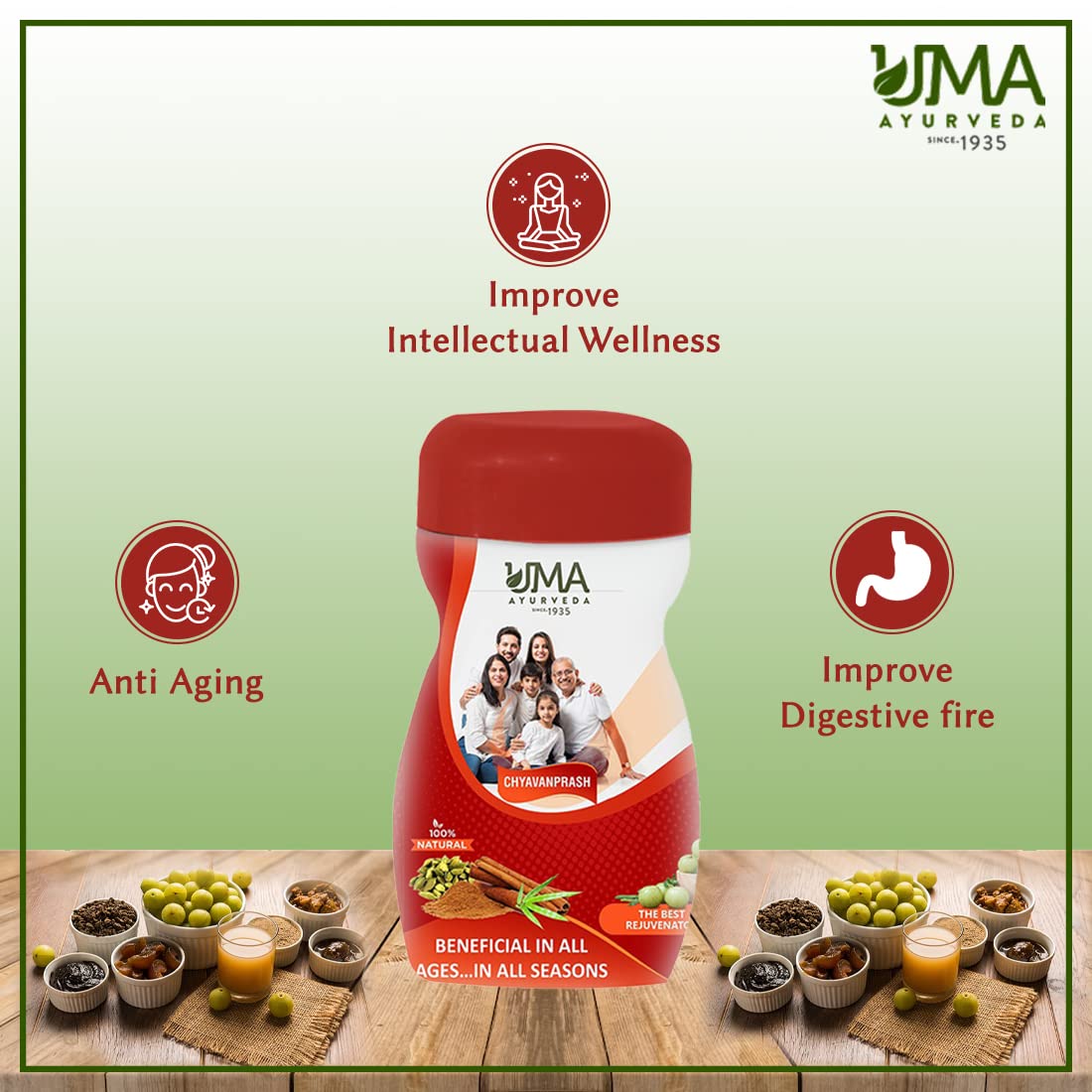 Uma Ayurveda Chyawanprash 500 gms - Herbal Immunity Support for all age- image 4