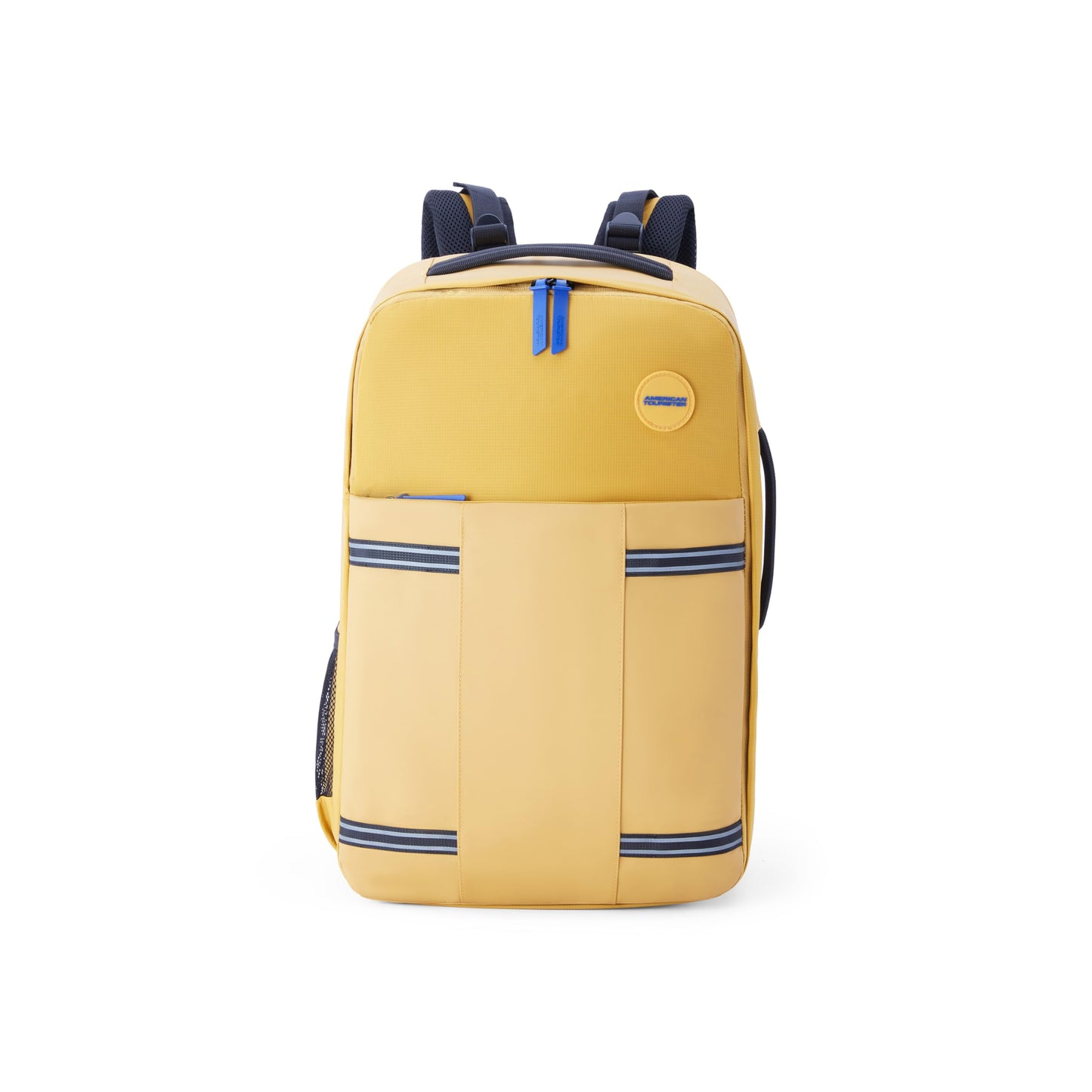 American Tourister Aston 2.0 | 40 Ltrs | 2 Compartments | Bottle Pocket | Ergonomic Padded Back Panel & Shoulder Straps | Outdoor Laptop Backpack | 1 Year International Warranty | Yellow