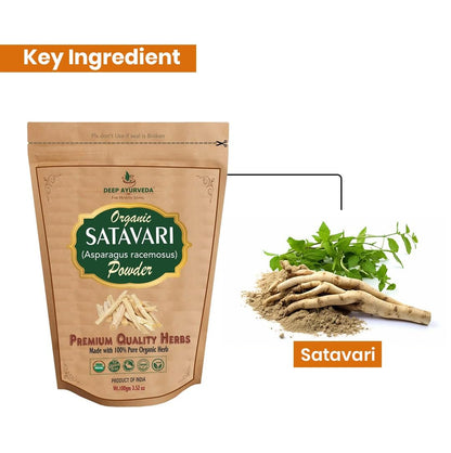 Organic Shatavari Powder (Asparagus Racemosus) | Pure Herbal Powder | No Added Preservatives | Supports Women’s Wellness