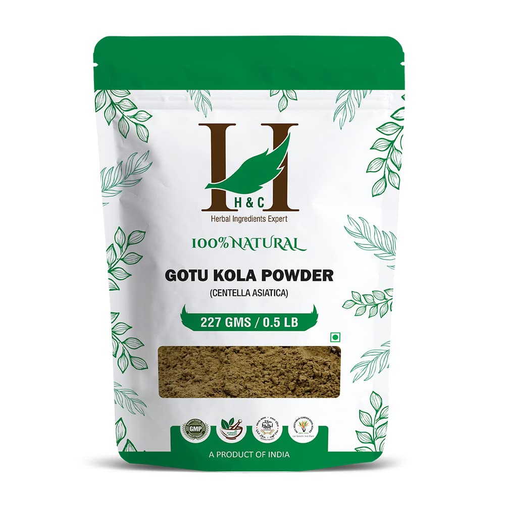 H&C Herbal Ingredients Expert Natural Gotu Kola/Centella Asiatica/Mandupakarni/B