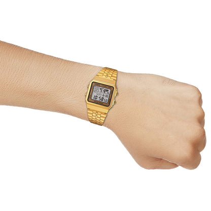 Casio Vintage Series Digital Gold Dial Unisex Watch - A500WGA-9DF(D134)