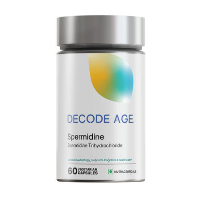 Decode Age Spermidine Supplement|Supports Autophagy,Immunity,Skin & Hair Health,Heart Health|10 Mg,60 Capsules,Vegan,1 Count