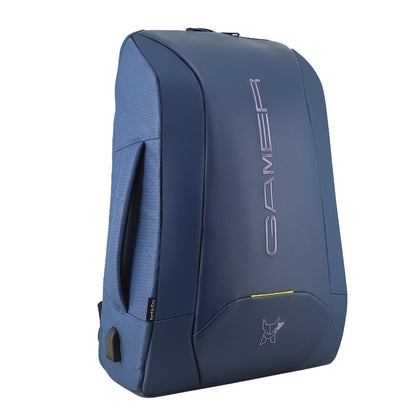 Arctic Fox Kobra Gaming Laptop Backpack (Blue)| 27 Ltr Capacity|Water Resistant | Multipurpose Backpack |USB Cable holder Pocket|Rain Cover|Number Lock| Trolley sleeve|17" Unisex Laptop Backpack