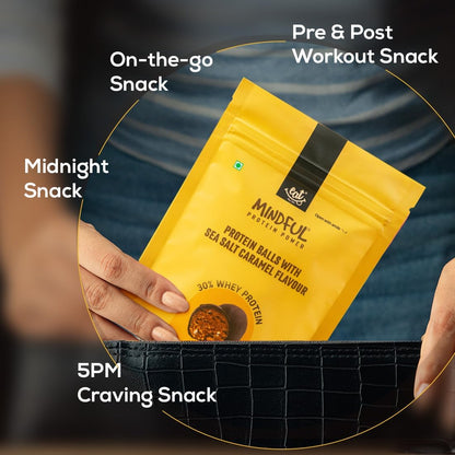 Eat Anytime Sea Salt Caramel Protein Balls | 30% Whey Protein | Rich in- image 5