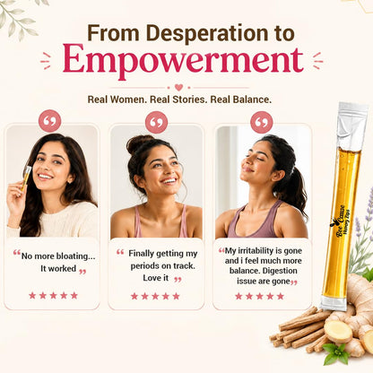 BeeCause HerHarmony Honey Zips for Women | Hormonal Balance Supplement Alternate with Shatavari, Ashoka, Ginger & Black Cohosh | Supports PCOS & Menstrual Wellness | Better Cycle, Ease Pain- 30 Sachets(240g)