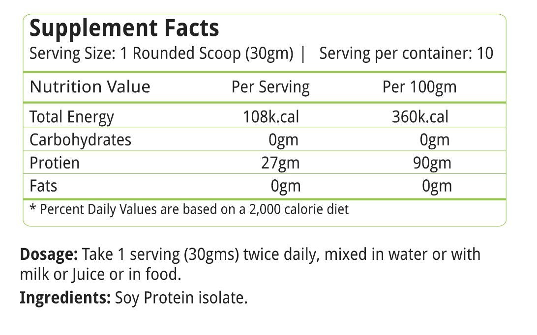 Natures Velvet Lifecare Soy Protein, Vegetarian and Natural, 300 gms -- image 3