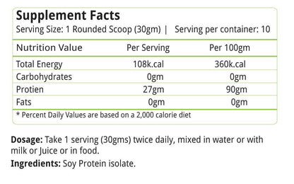 Natures Velvet Lifecare Soy Protein, Vegetarian and Natural, 300 gms -- image 3