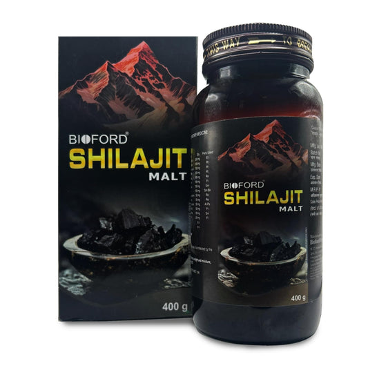 Bioford Shilajit Malt for Boost Body Power, Stamina, Endurance, Strength and Overall Wellbeing Naturally for Men & Women 400g (Pack of 1)