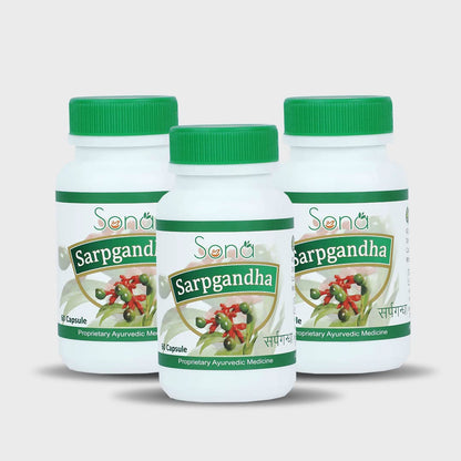 Sona Health Care Sarpagandha Capsules (Pack of 3)