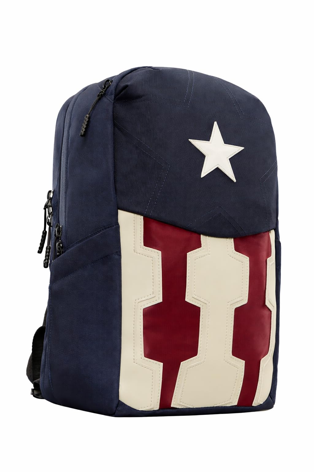 The Souled Store Captain America: The Shield Backpacks | Official Marvel Merchandise | Premium Water-Resistant Laptop Bag with Shield Graphic | Durable Urban Travel Rucksack for Men & Women
