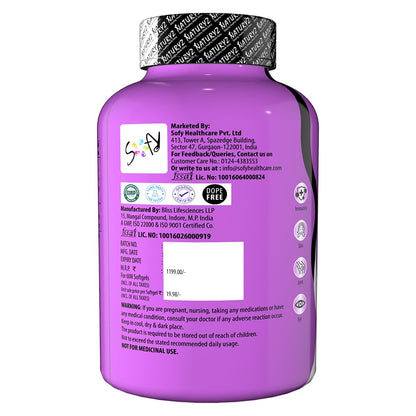Naturyz Vanilla Flavoured Triple Strength 2500mg Omega 3 Fish Oil with Vitamin D3|Highest Strength 2000 mg Omega 3 Per Serving (EPA 1200mg DHA 800mg) Deep Sea Fish Oil for Unisex-60 Capsules,100 grams