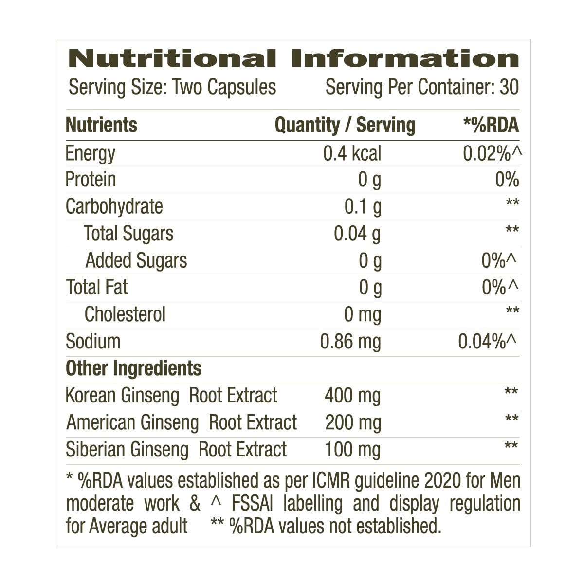 GNC Herbal Plus Triple Ginseng with Korean, American & Siberian Ginseng- image 4