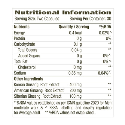 GNC Herbal Plus Triple Ginseng with Korean, American & Siberian Ginseng- image 4