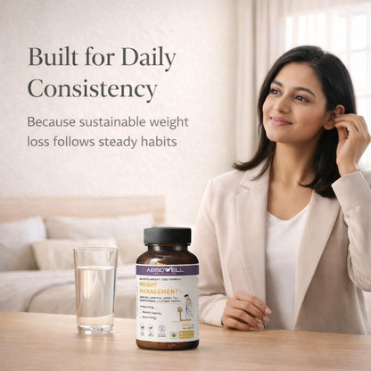 Absowell Weight Management Tablets [60 Capsules] – Garcinia Cambogia, Glucomannan & Plant-Based Ingredients | Supports Appetite Control, Metabolism & Healthy Weight Management | Herbal Dietary Supplement