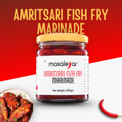 Masalejar Amritsari Fish Fry Marinade 200g, Ready to Cook Spice Mix for Fish Masala, Fish Curry Masala, Chicken Masala, Mutton Masala, Tandoori Masala & Chicken Marinade