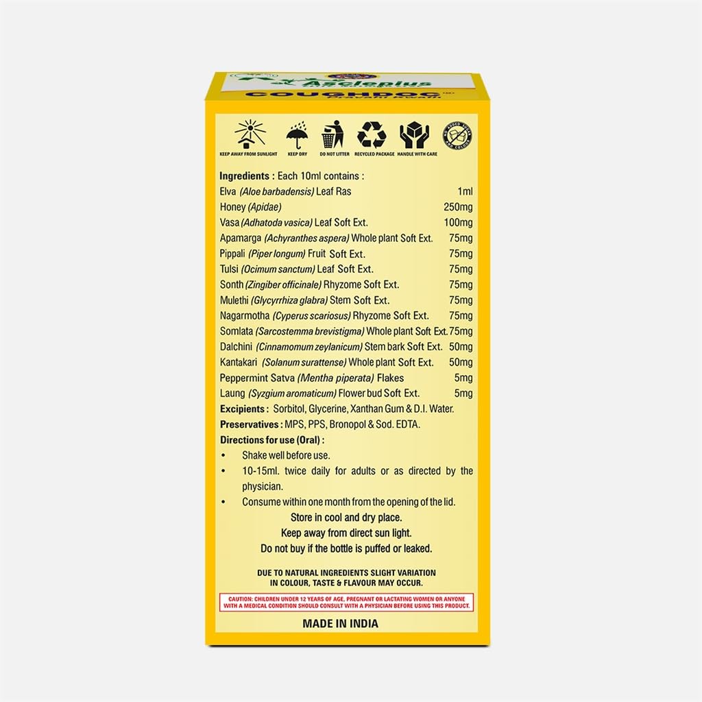 Kirti Health Care Coughdoc Pravahi Kwath Ayurvedic Herbal Liquid Blend for Seasonal Wellness Support and Traditional Dietary Care, 200ml