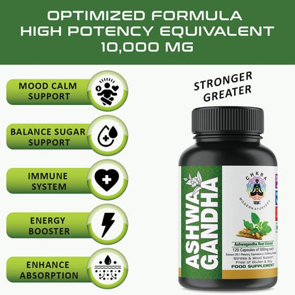 MUFASA Organic Ashwagandha 1000 mg - 90 Vegan Capsules - Pure Organic Ashwagandha Powder and Root Extract Capsules - Stress Relief, Mood Enhancer