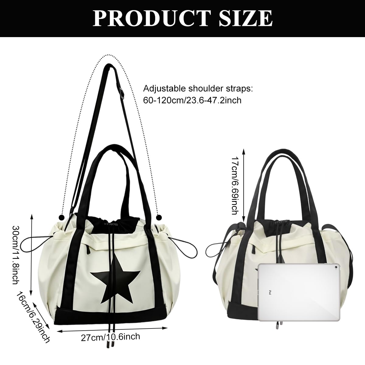 GUSTAVE® Nylon Messenger Bag For Men & Women 42x17x32cm