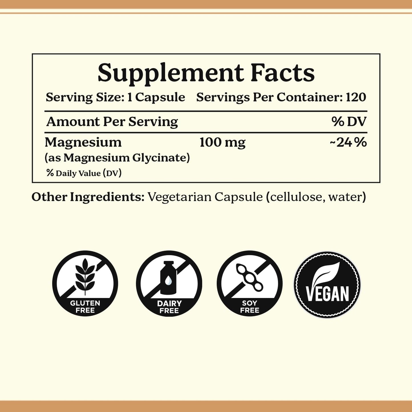 Life & Pursuits Pure Magnesium Glycinate – 120 Vegan Capsules | 100 mg Magnesium per Capsule | High Absorption Chelated, Non-Buffered Supplement | 3rd Party Lab Tested